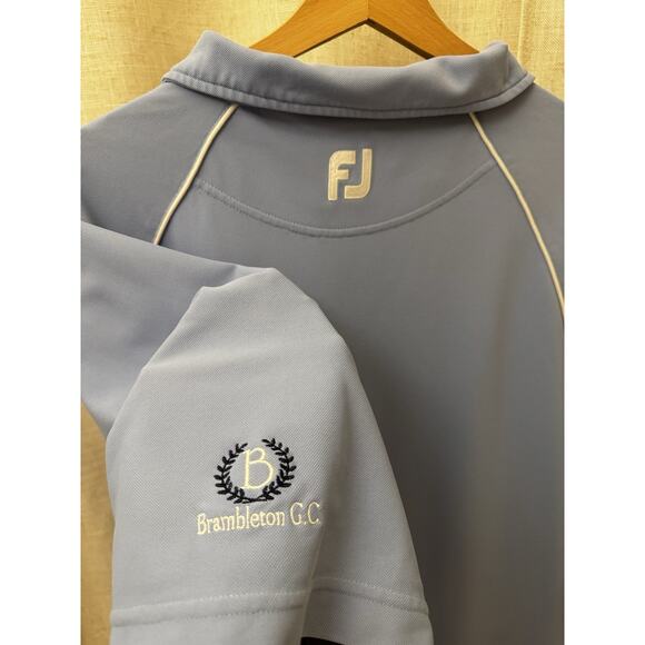 FootJoy XL Blue Golf Polo | Brambleton Golf Club Logo - Picture 6 of 11